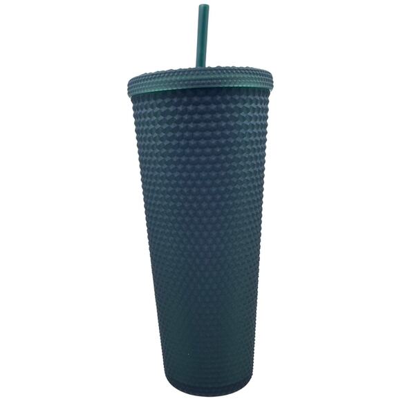 Starbucks NWT Matte Dark Green Studded Tumbler Cold Cup - Venti - 24 fl oz - Picture 3 of 10